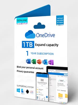 OneDrive 1TB + Office 365 Family Subscription OneDrive 1TB Cloud Expansion + Office 365 Family (1 Year)